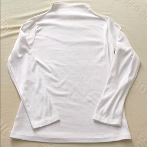 White turtle neck long sleeve